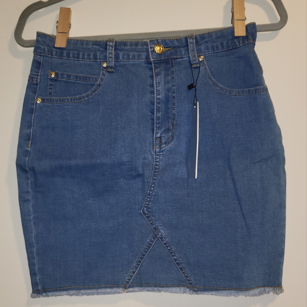 Denim mini skirt size M